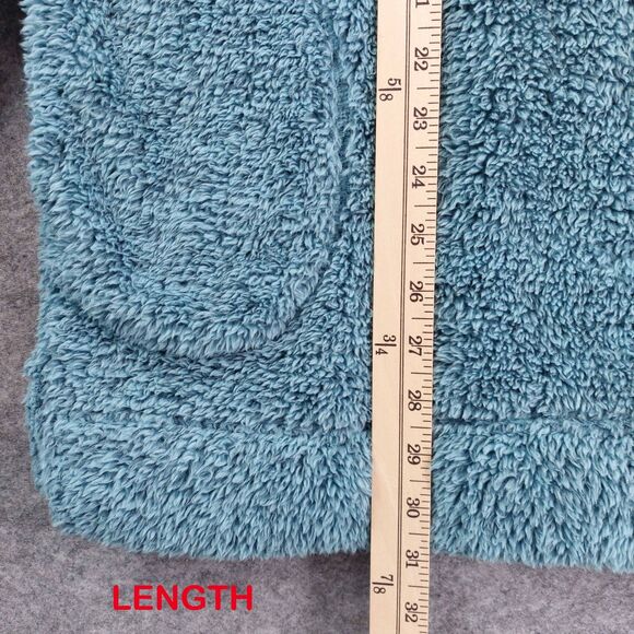 Soft Surroundings Women’s M Teal Sherpa Fleece Pullover Jacket Quarter Zip Cozy - Picture 5 of 7